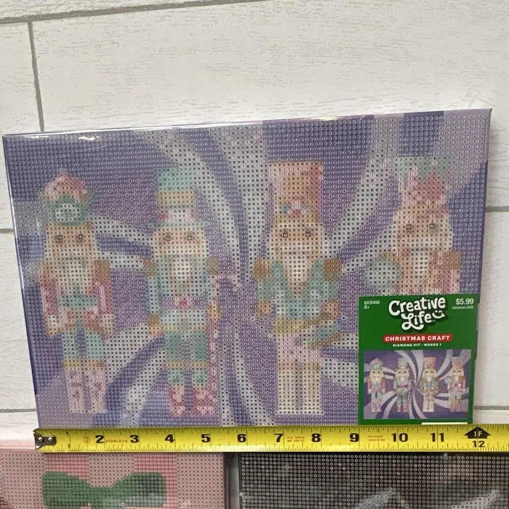 Hobby Lobby Set of 3 Popular Christmas Diamond Painting Kit Canvas